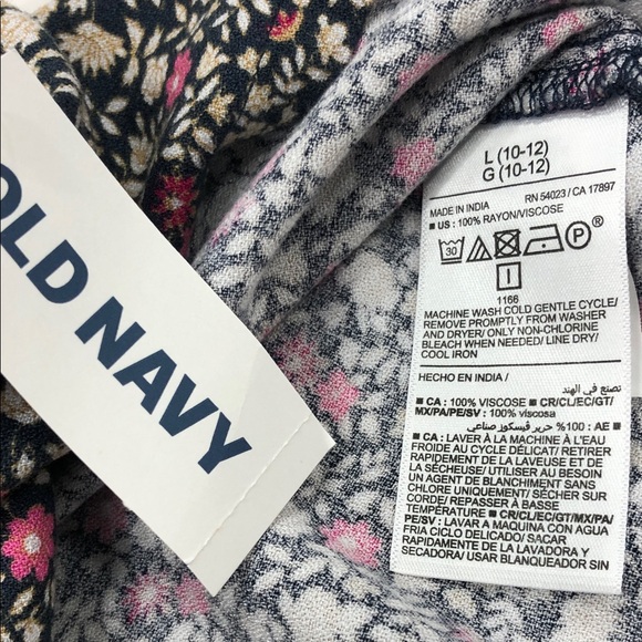 Old Navy Girls’ Floral Dress – Size Large (10–12) – NWT - Picture 6 of 9